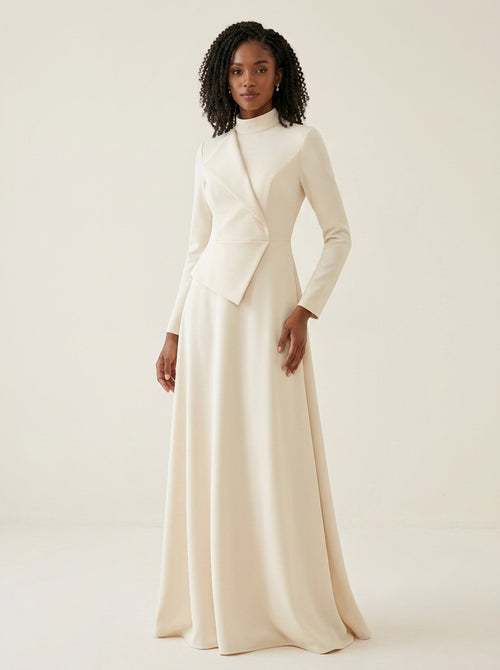 Charming in Asymmetry Off-Shoulder Dress | Pink