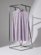 Air Light Tie-Back Sleeveless Top | Lavender
